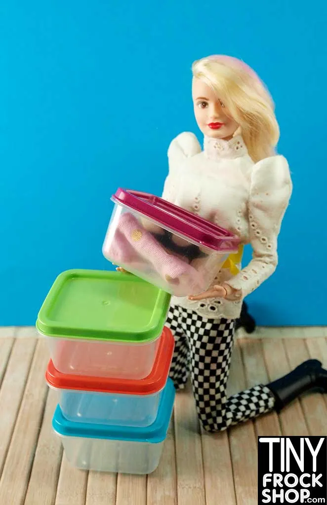 12" Fashion Doll Orange Top Storage Box