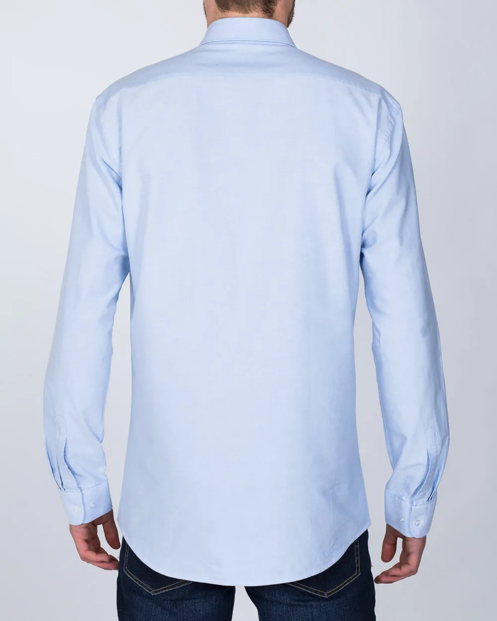 2t Oxford Regular Fit Long Sleeve Tall Shirt (sky)