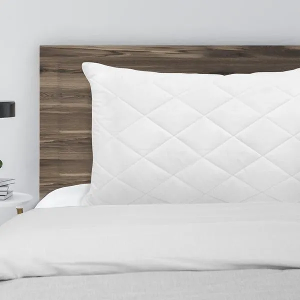 500GSM Goose Feather Down Quilt & Bamboo Quilted Pillow Set | Single | White