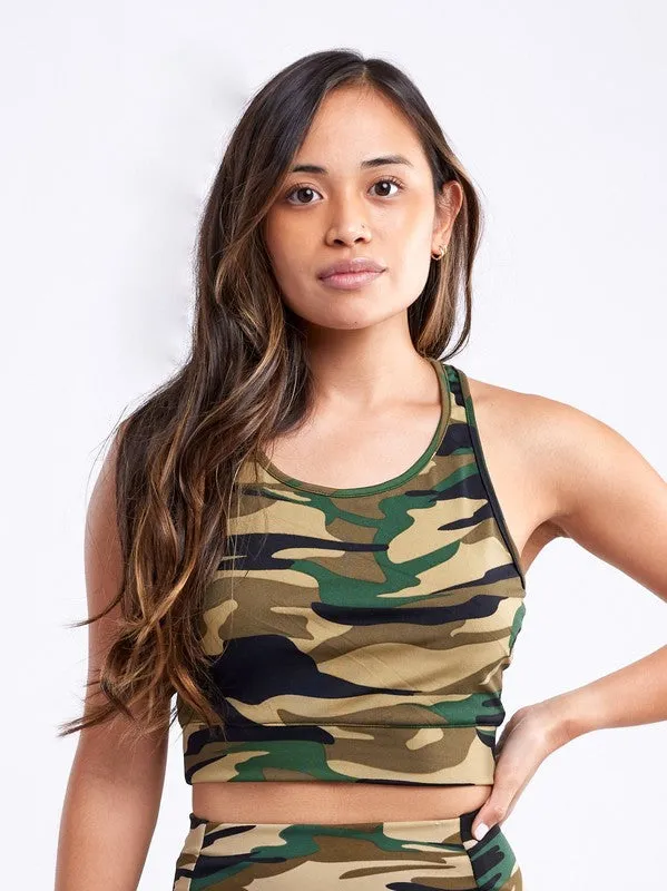 Activewear Racerback Lightweight Crop Tank Top