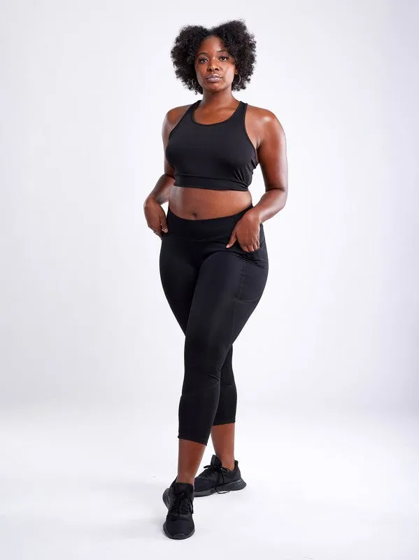 Activewear Racerback Lightweight Crop Tank Top