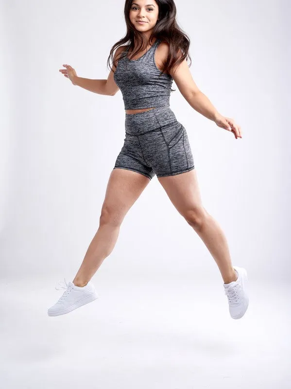 Activewear Racerback Lightweight Crop Tank Top