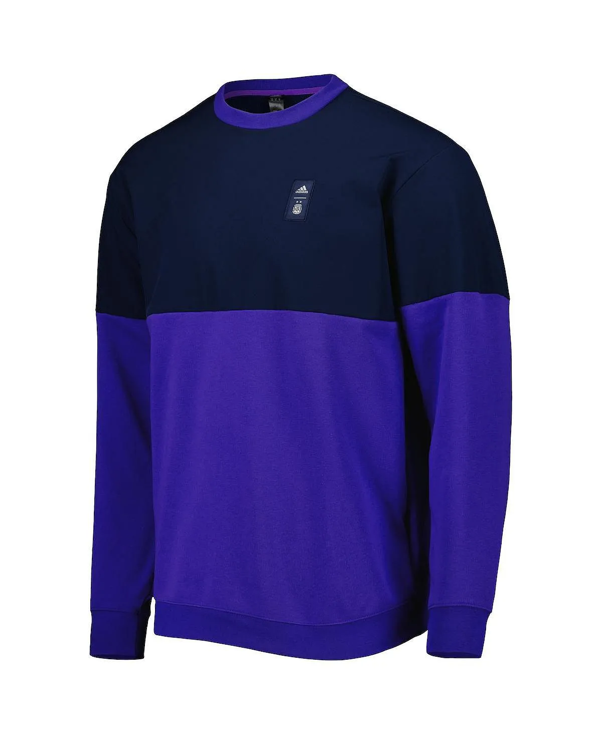 adidas Men's Argentina Team Navy and Purple Graphic Pullover