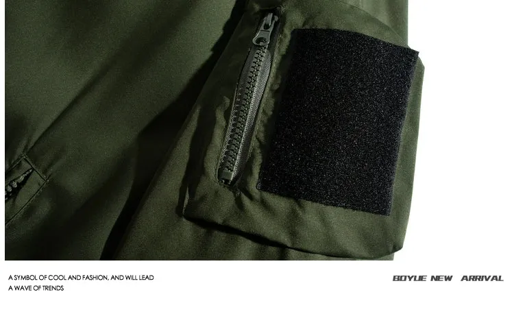 Boyue Spring Spring Autumn Leisure Velcro Hooded Jacket Men's Fashion New New Arrival Jacket Japanese Style Handsome