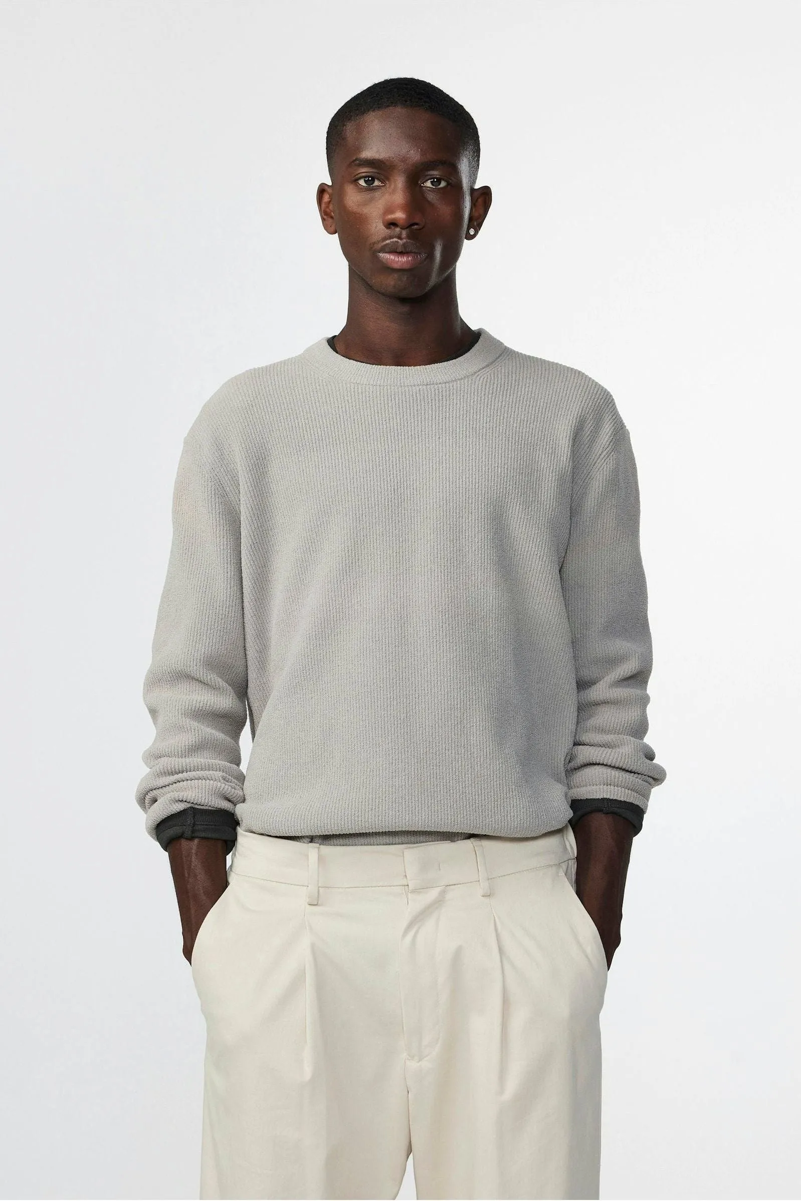Danny Lightweight Sweater - Fog