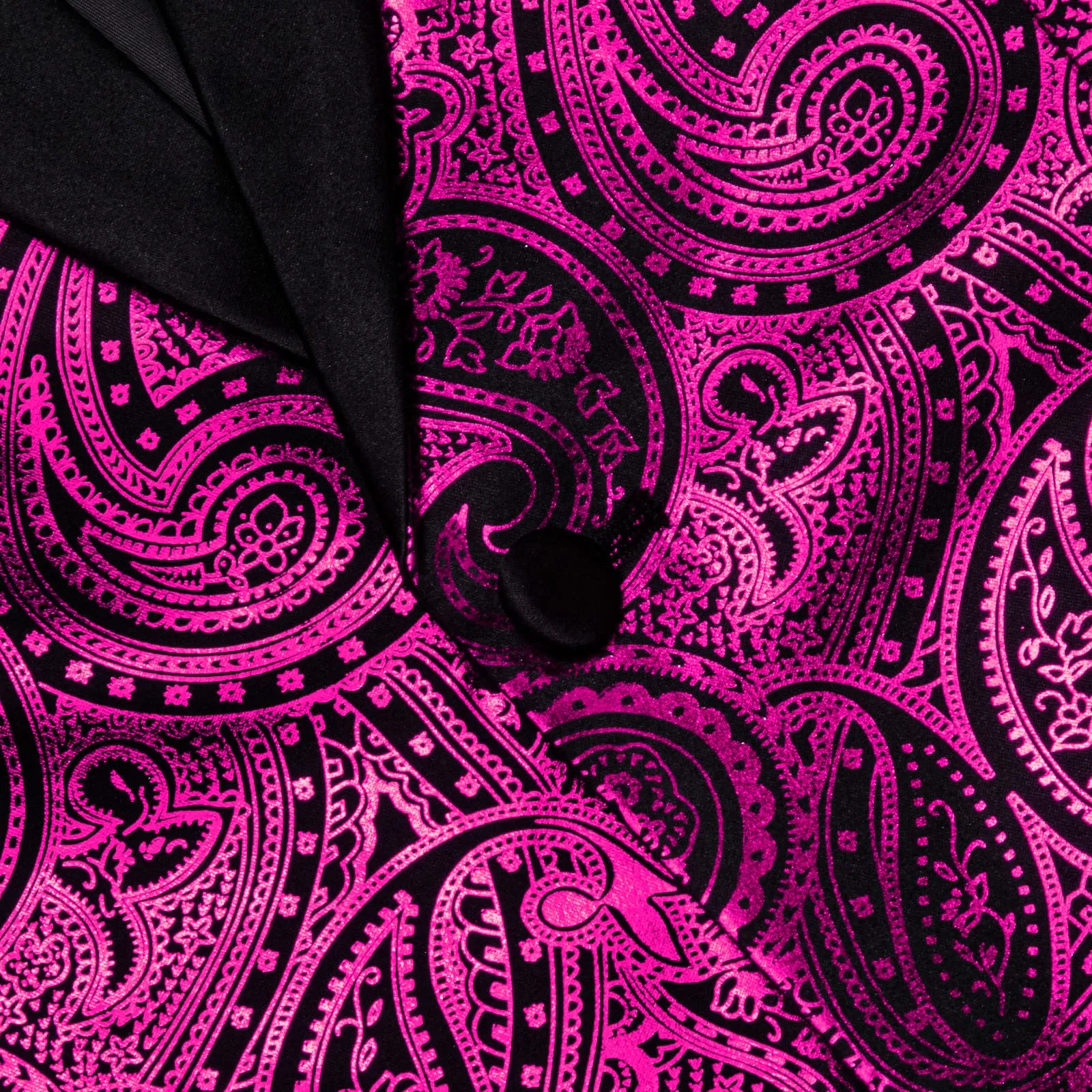 DiBanGu Shawl Collar Suit Byzantine Purple Paisley Silk Mens Slim Fit Business Suit