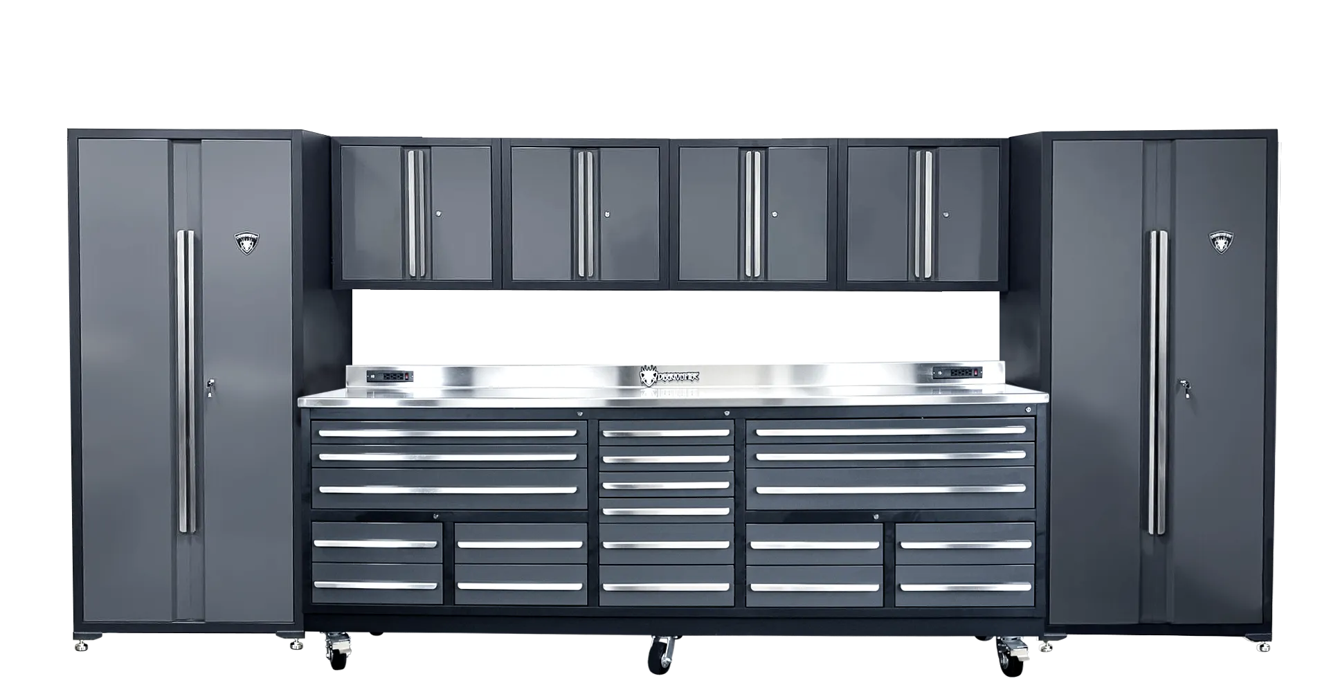 Dragonfire 20 Drawer Pro Series 9FT Workbench with Swappable Drawers