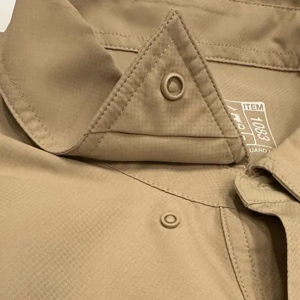 GameGuard Khaki Short Sleeve Classic Microfiber Men's Shirt