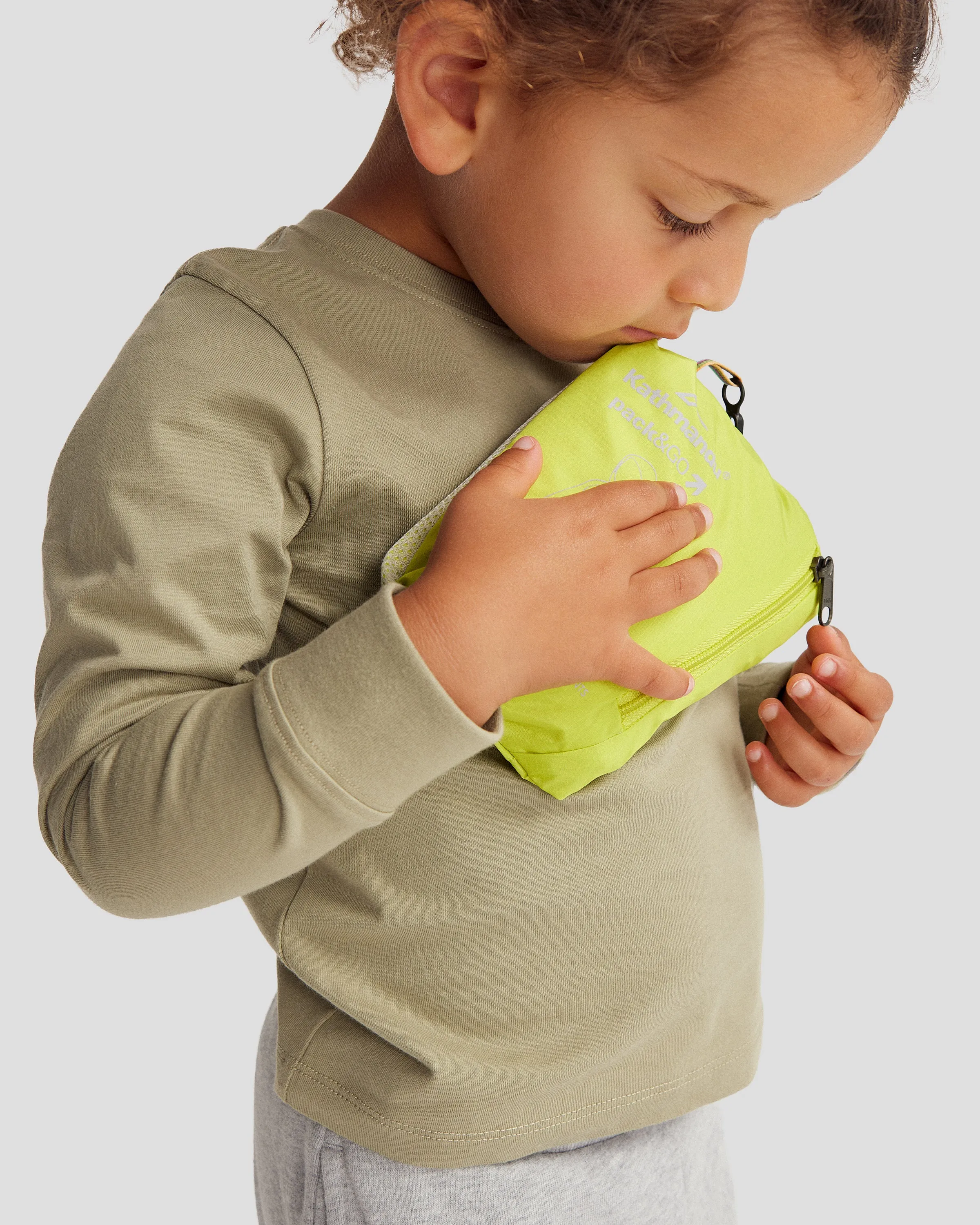 Kids Pocket-it 2L Rain Jacket v4 - Bright Moss