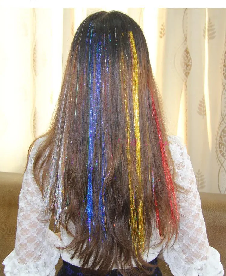 Laser Hair Color Hair Extension Wig – Vibrant & Trendy Colors