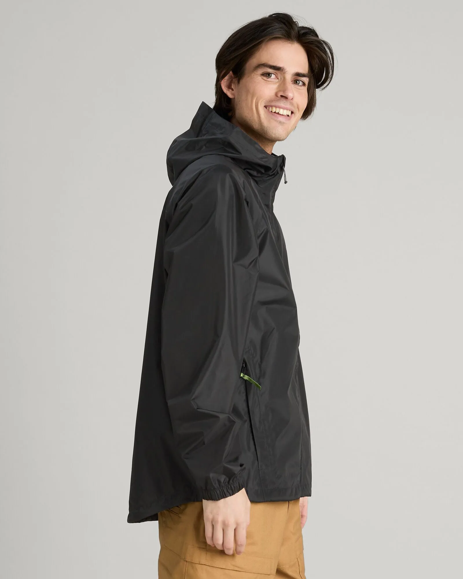 Men's Pocket-it 2-layer Rain Jacket - Black