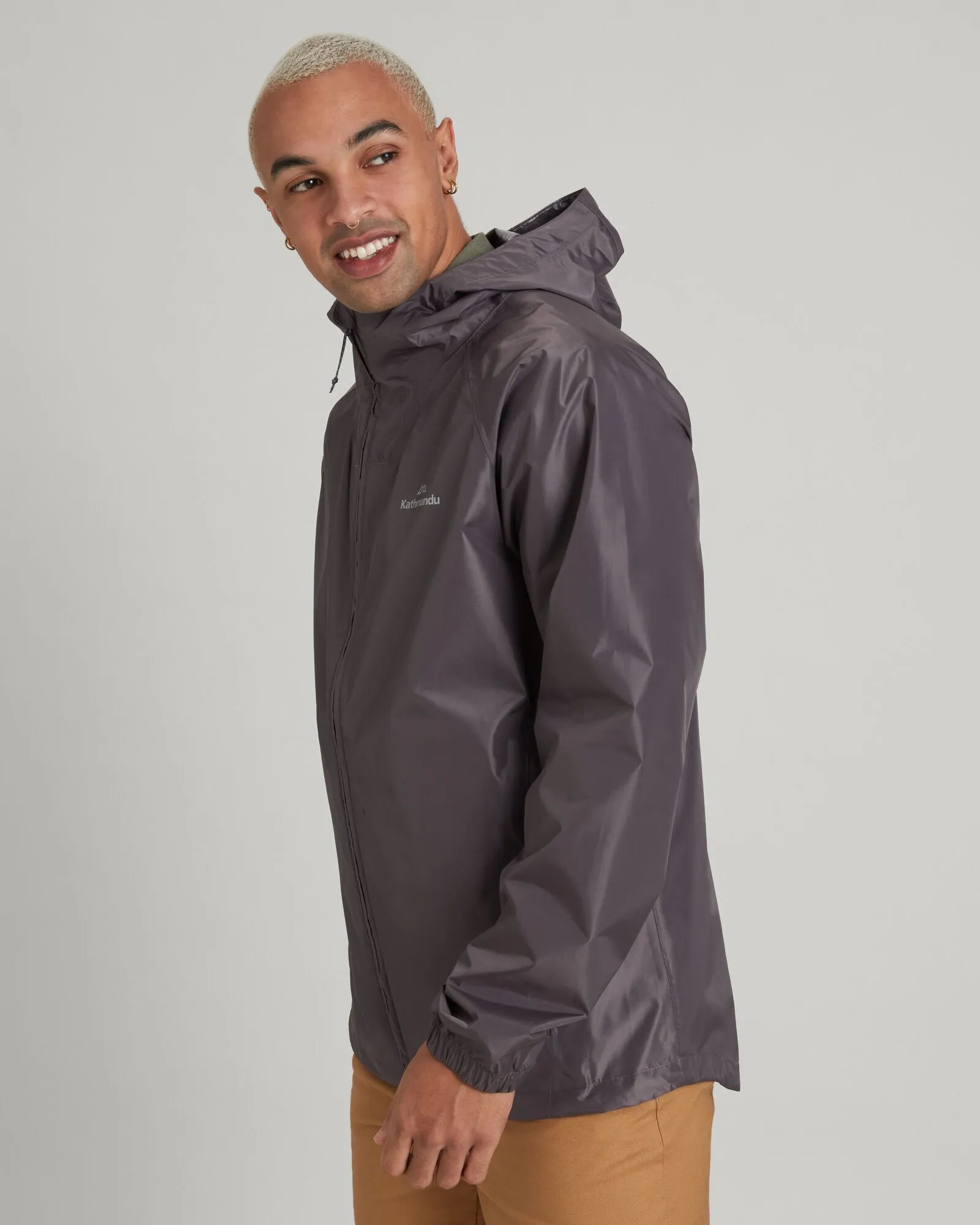 Men's Pocket-it 2-layer Rain Jacket - Light Quartz