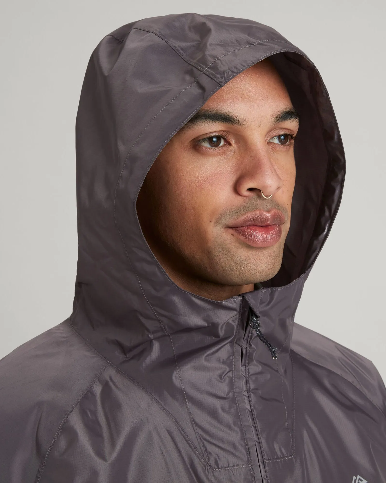 Men's Pocket-it 2-layer Rain Jacket - Light Quartz