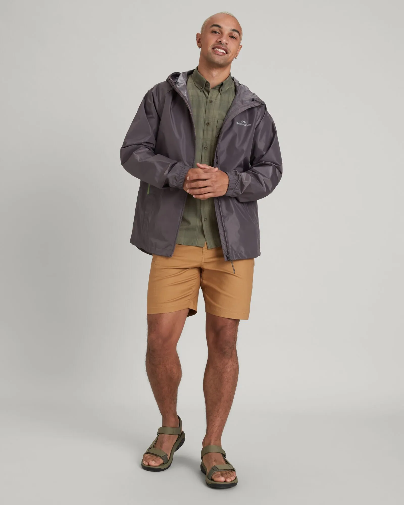 Men's Pocket-it 2-layer Rain Jacket - Light Quartz