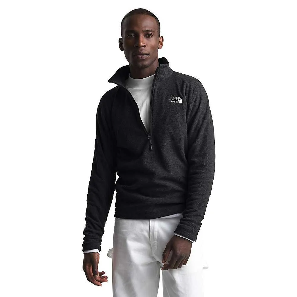 Mens Textured Cap Rock 1/4 Zip Fleece