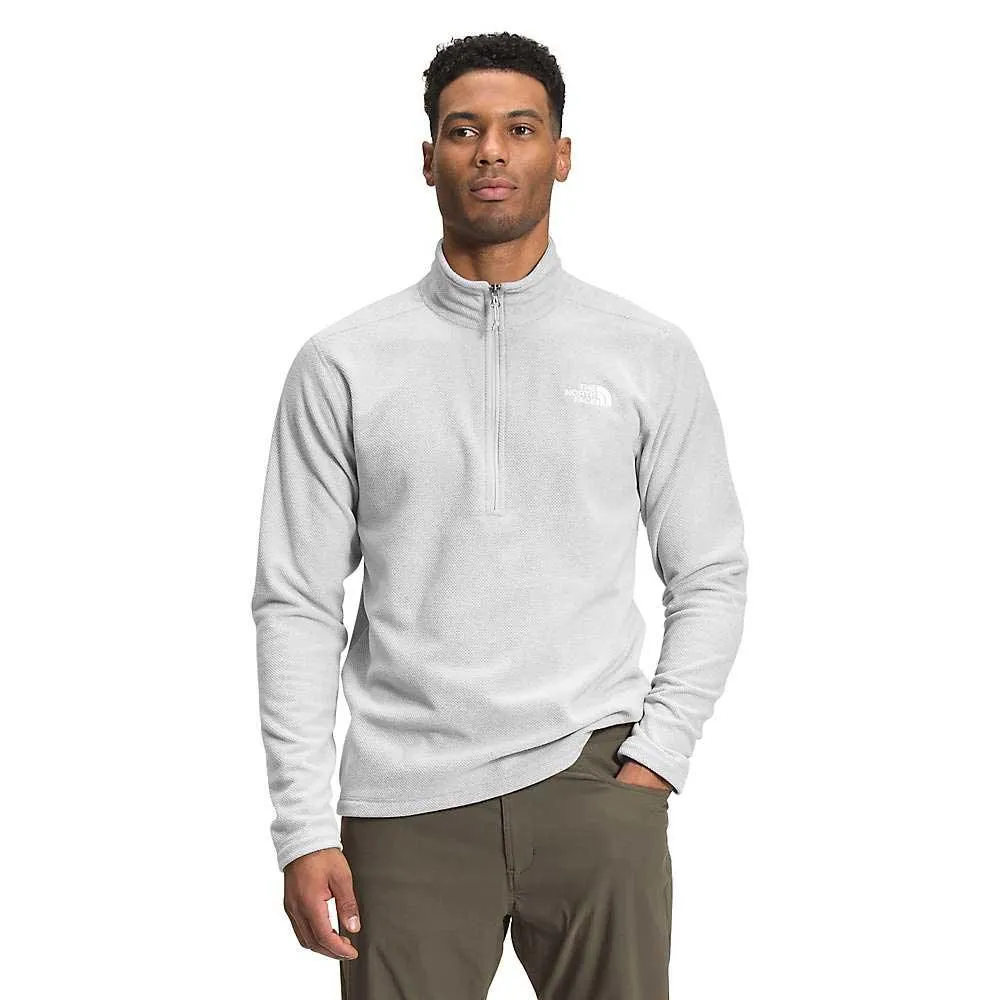 Mens Textured Cap Rock 1/4 Zip Fleece