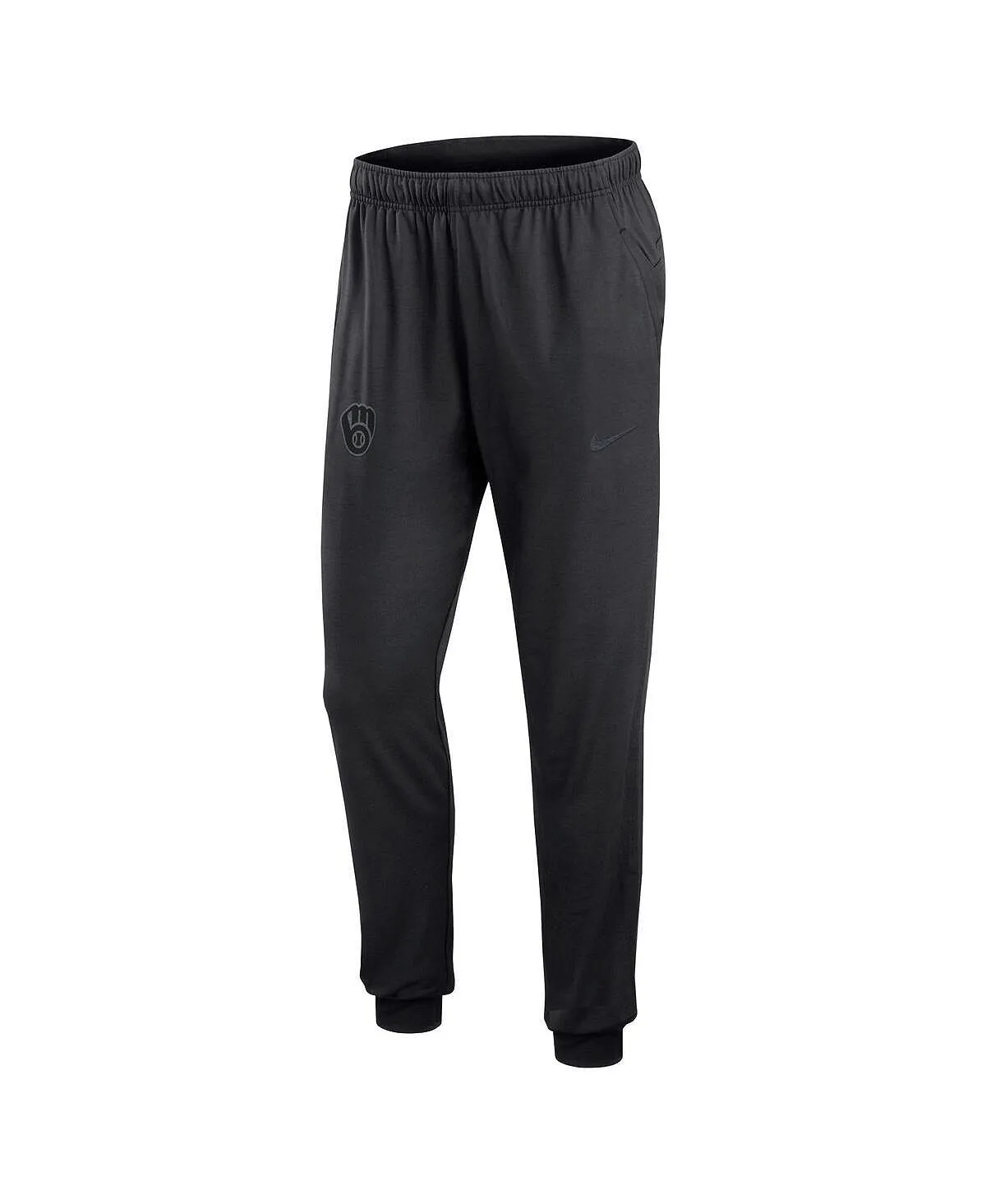Milwaukee Brewers Men's Authentic Collection Travel Performance Nike Pants in Black