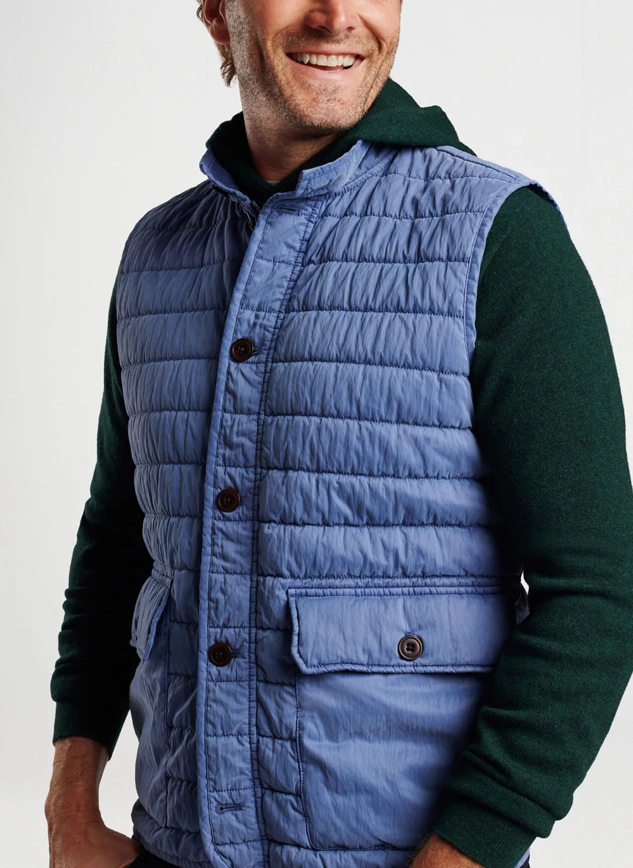Peter Millar - Greenwich Garment Dyed Vest - Star Dust