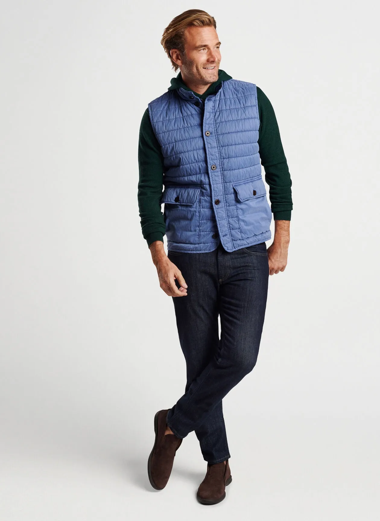 Peter Millar - Greenwich Garment Dyed Vest - Star Dust