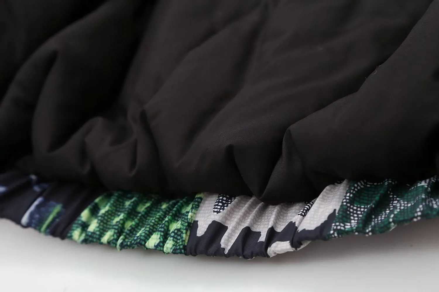 Pre Order:  Multi Pattern Zip-Up Padded Jacket
