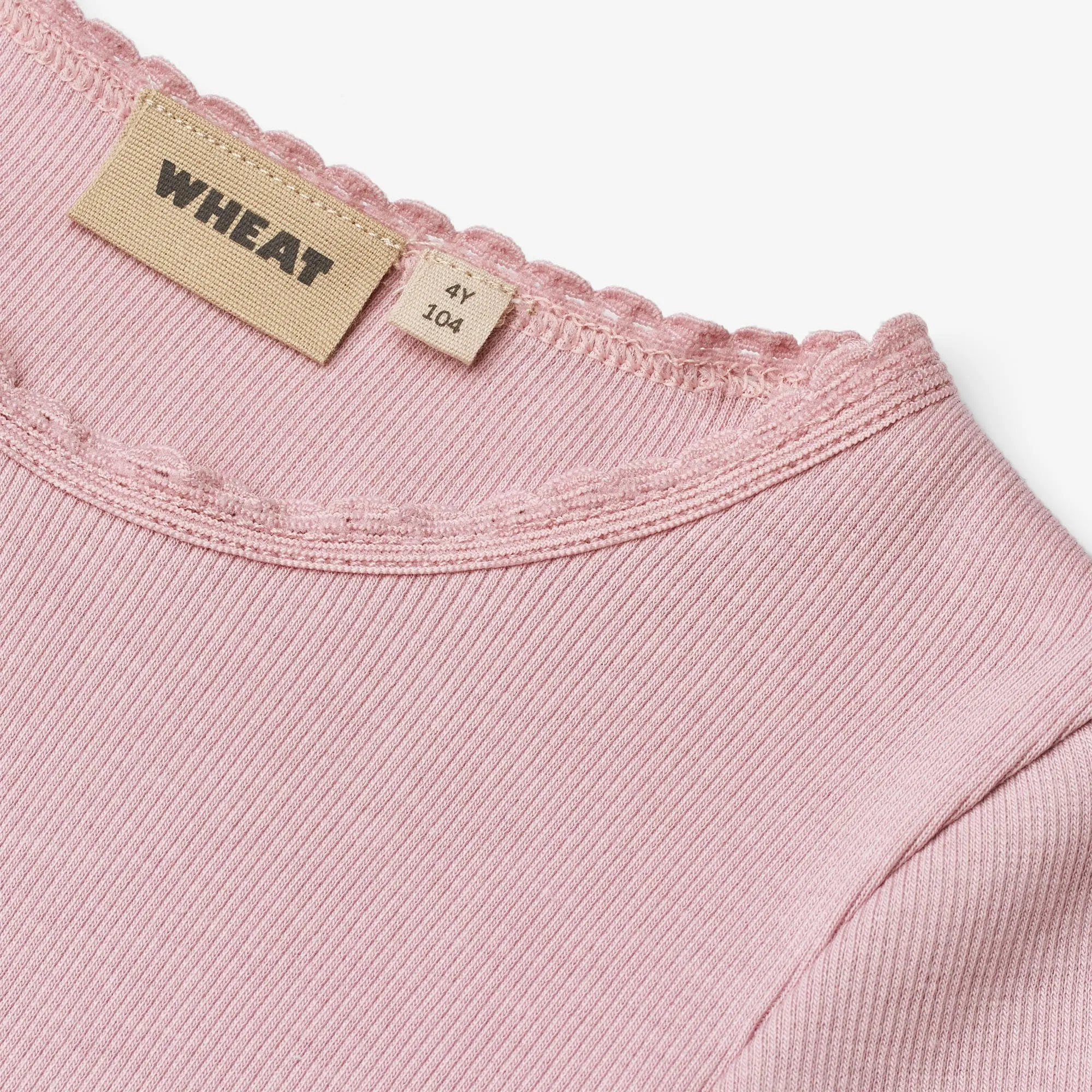 Rib T-shirt L/S Reese - lavender mist