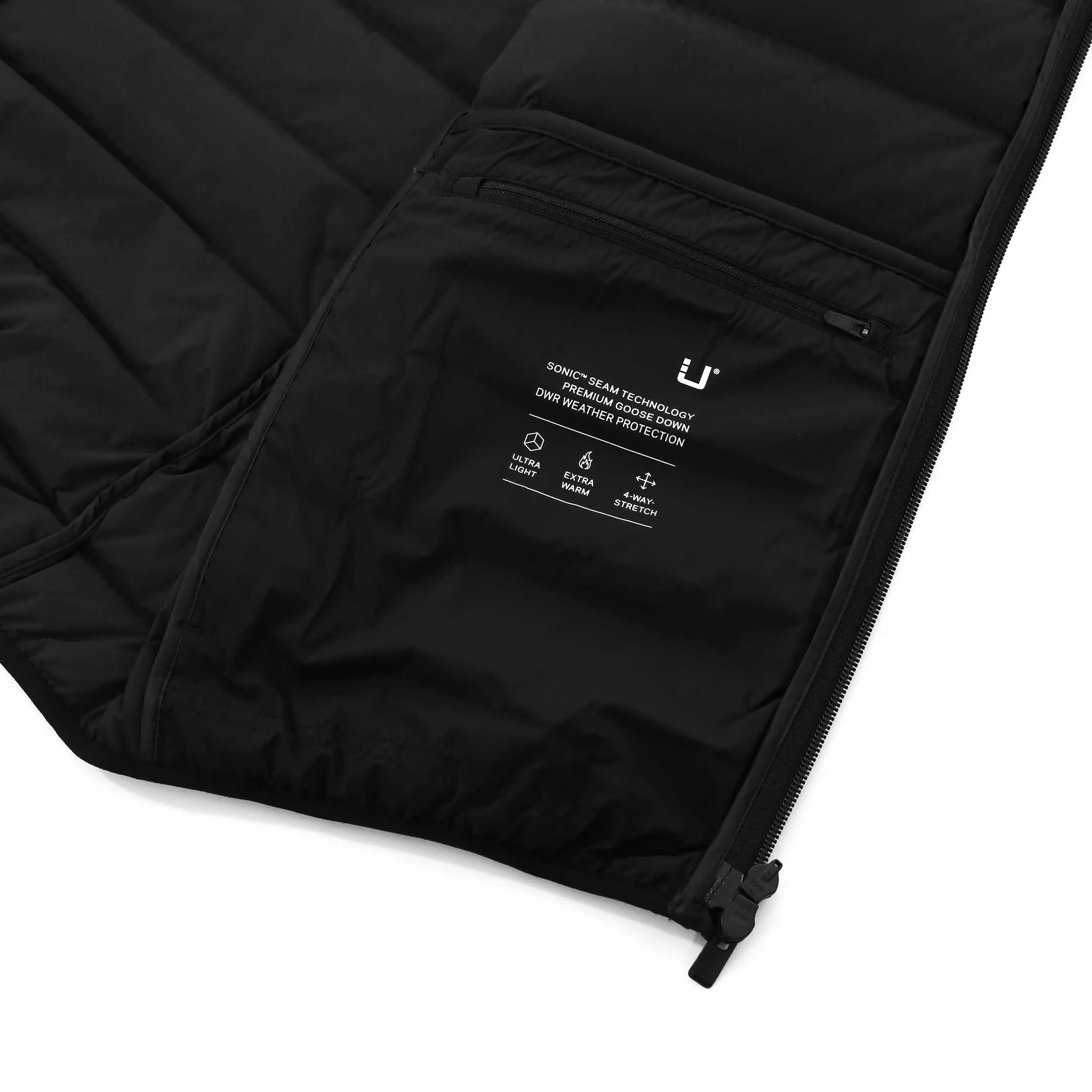 UBR Mens Black Sonic Vest Gilet - High-Performance Outerwear